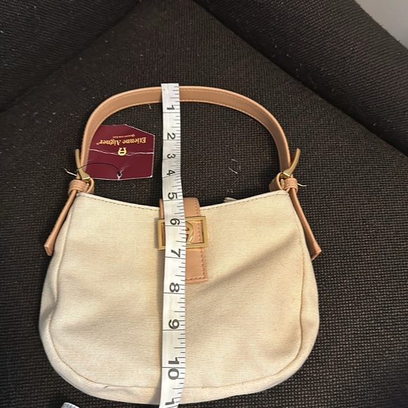 New Etienne Aigner Hand Purse w/ gold accents Snap closure Small - Picture 9 of 14